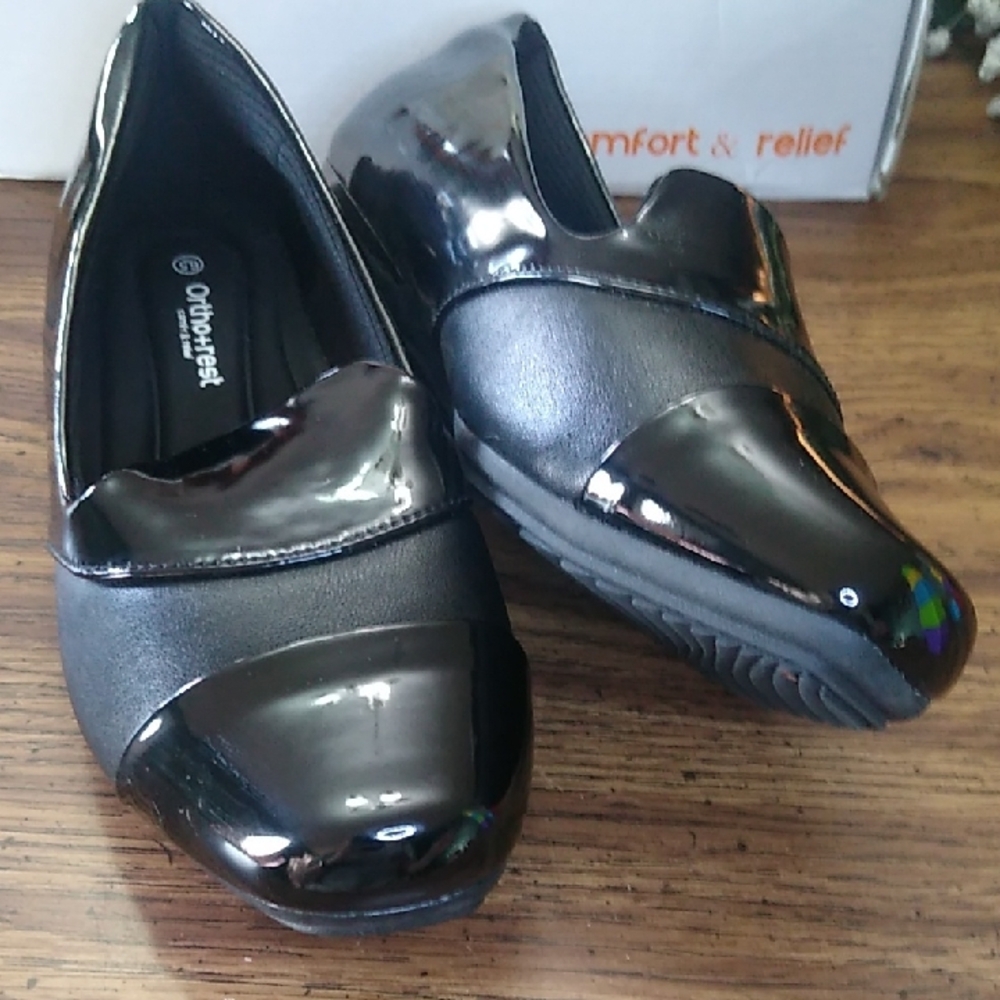 Ortho+rest Women's Black Comfort Shoes Size 6.5